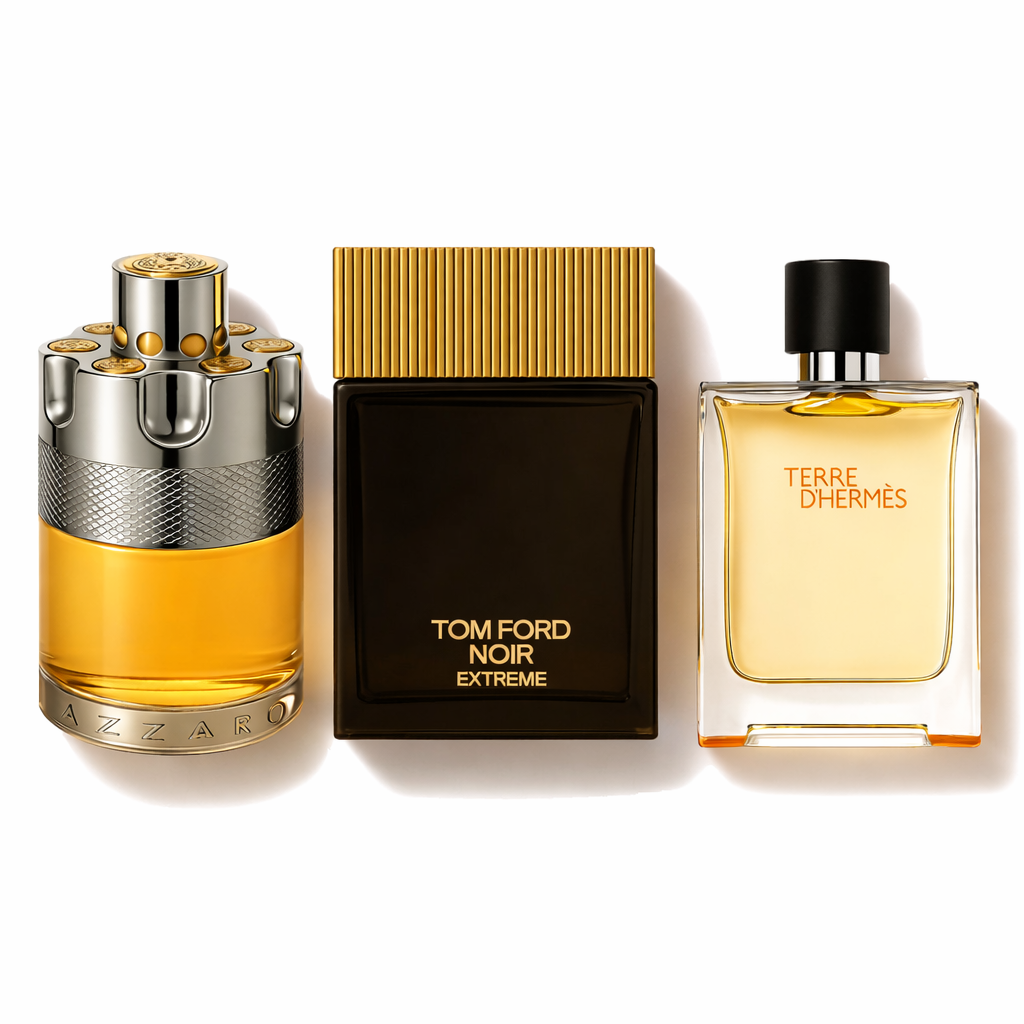 Combo de 3 perfumes Terre de’Herme, Azzaro Wanted, Tom Ford Noir Extreme 100ml